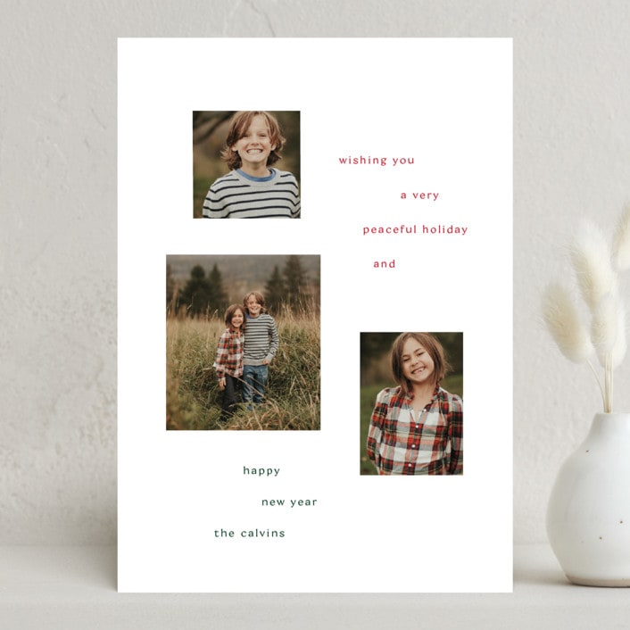 "Sentiment" - Holiday Cards in Snow by Baumbirdy - Front