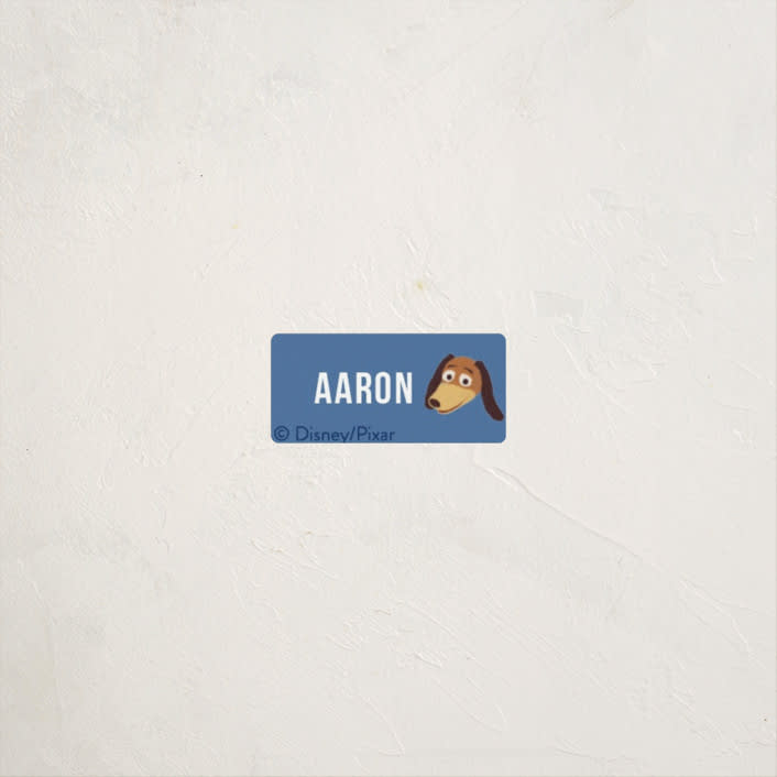 "Toys" - Custom Name Labels in Sky by Dani Lugato - Front