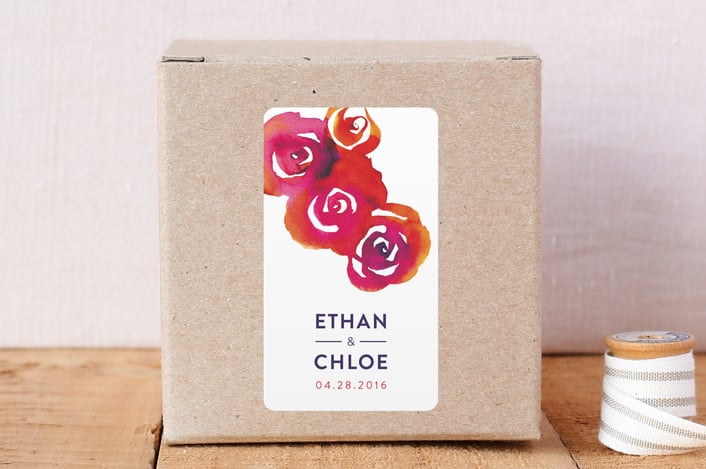 "Rosy" - Custom Stickers in Cherry by Ava Thomson - Front