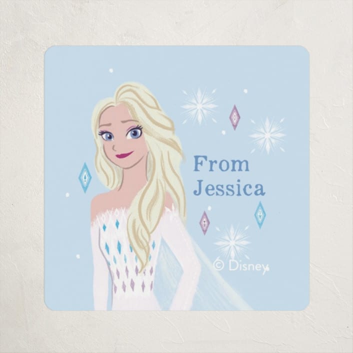 "Elsa Portrait" - Custom Stickers in Sky by Cass Loh - Front