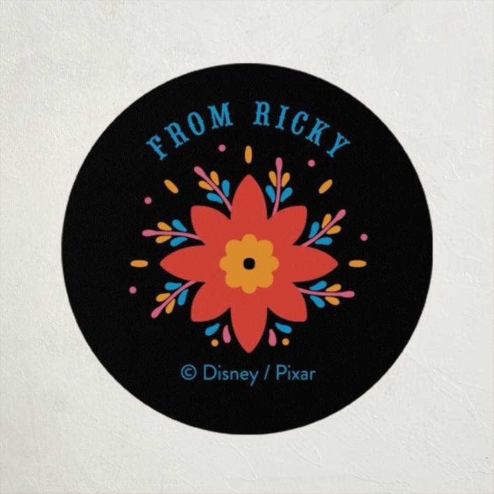 "Miguel and Dante from Disney and Pixar's Coco" - Custom Stickers in Midnight by Becky Nimoy - Front