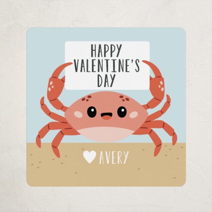 "Crabby" - Custom Stickers in Sky by Oma N. Ramkhelawan - Front
