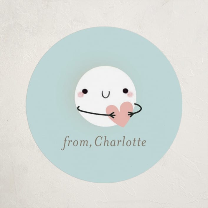 "Pearl-fect friend!" - Custom Stickers in Sea by Itsy Belle Studio - Front