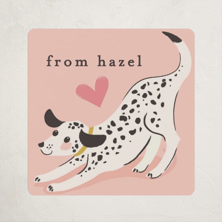 "Spot In My Heart" - Custom Stickers in Rose by Karidy Walker - Front