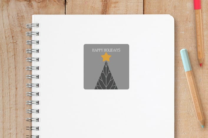 "Light Up" - Custom Stickers in Comfort Grey by Debra Pruskowski - Front