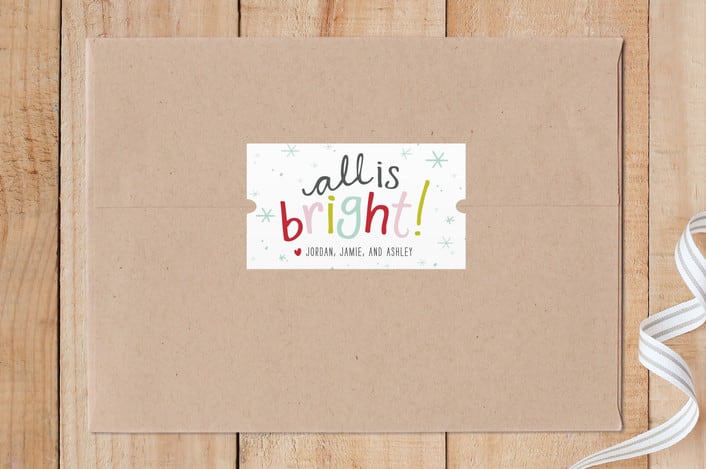 "All is Bright" - Custom Stickers in Gum Drops by Abby Munn - Front