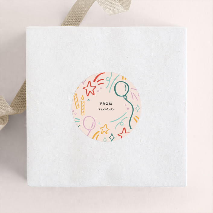 "Birthday Doodles" - Custom Stickers in Celebrate by Olivia Goree - Front
