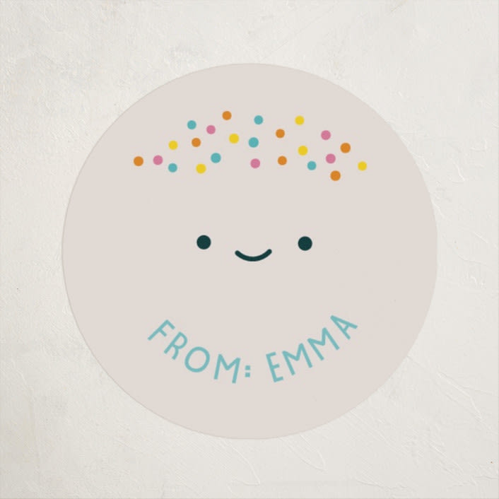 "Coolest" - Custom Stickers in Bluebell by Annie Holmquist - Front