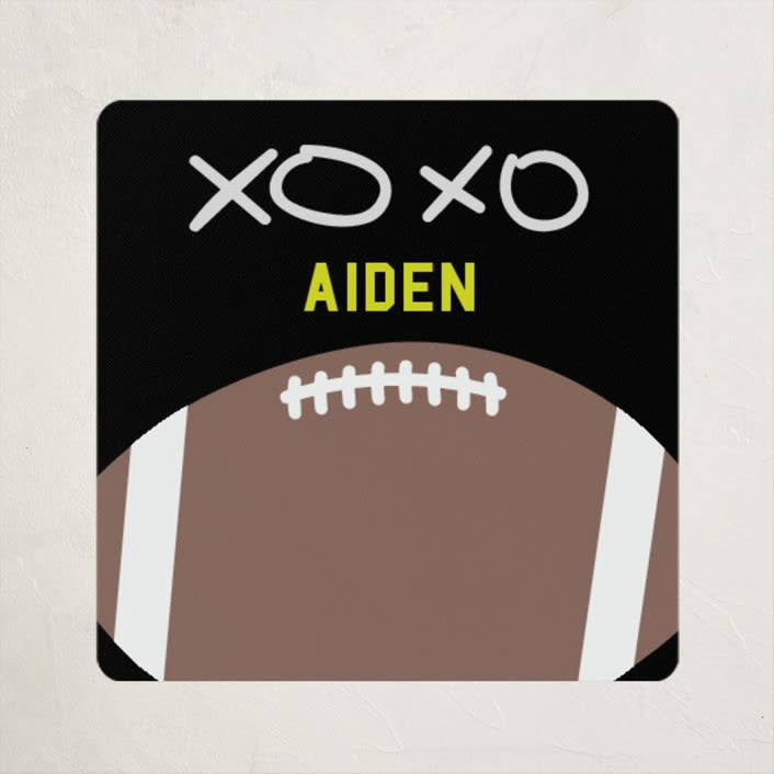 "X's and O's Strategy" - Custom Stickers in Midnight by Jenn Reed - Front