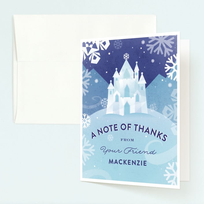 "Ice Castle" - Children's Birthday Party Thank You Cards in Frozen by Jessica Ogden - Front