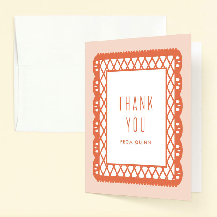 "First Fiesta" - Children's Birthday Party Thank You Cards in Multi Bright by Julie Murray - Front