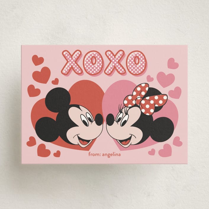 "XOXO" - Classroom Valentines in Sweet Pink by Emanuela Carratoni - Front
