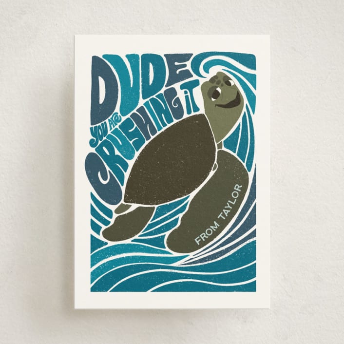 "Disney and Pixar's Finding Nemo Crushing It" - Classroom Valentines in Ocean by Jenna Holcomb - Front