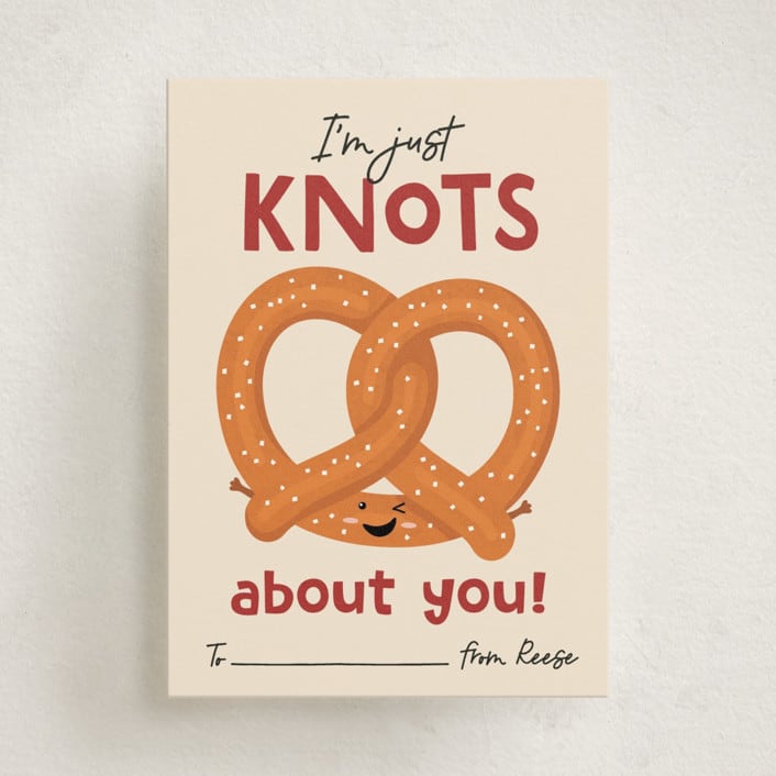 "Knots About You" - Classroom Valentines in Dough by Erica Krystek - Front