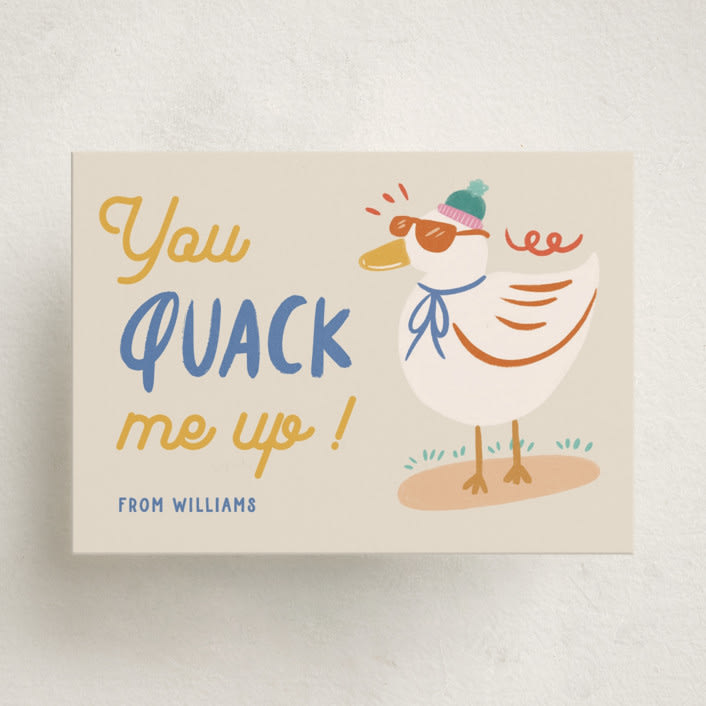 "Quack Me Up Valentine" - Classroom Valentines in Clay by Kartika Paramita - Front
