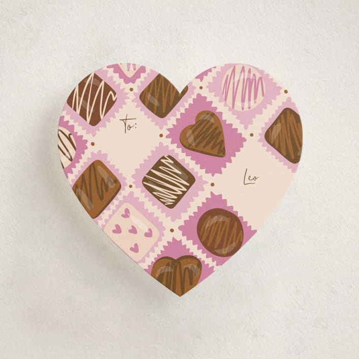 "ChocolateBox" - Classroom Valentines in Cream by Hilda Ugboduma - Front