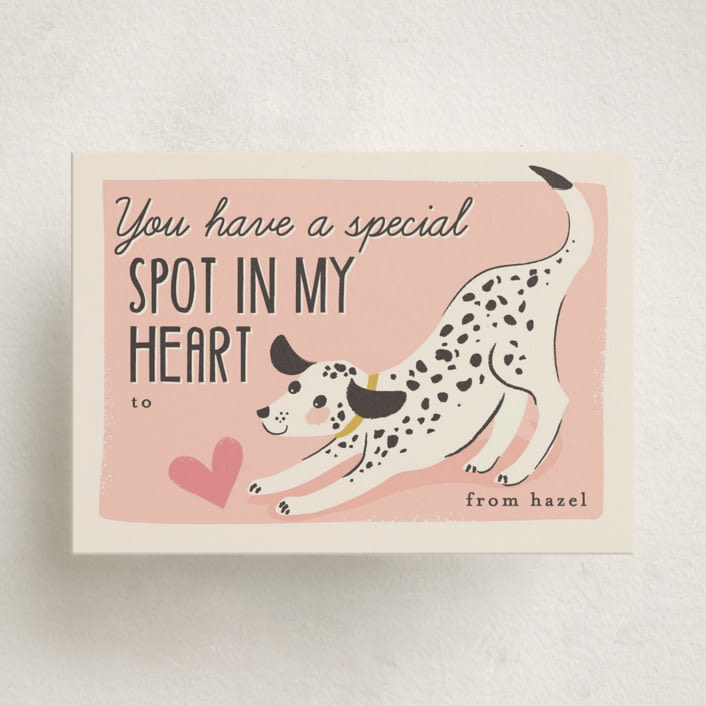 "Spot In My Heart" - Classroom Valentines in Rose by Karidy Walker - Front