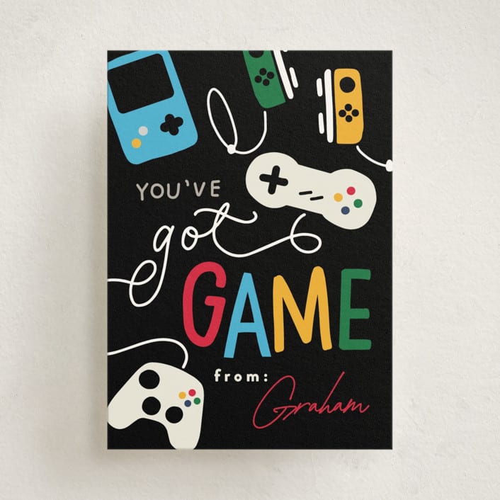 "You've got Game" - Classroom Valentines in Late Night by Erin L. Wilson - Front