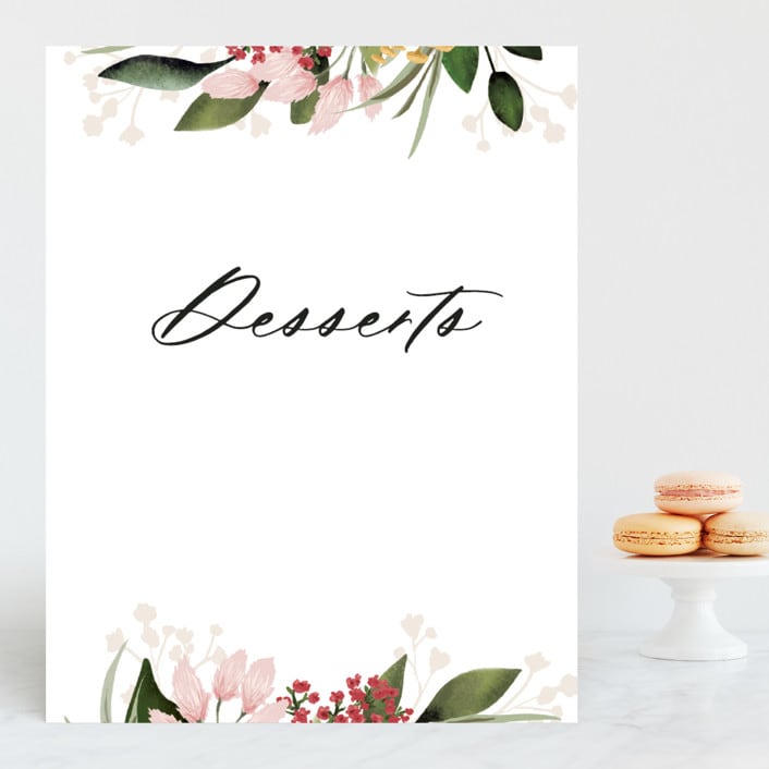 "Blossom" - Small Signs in Blush by Susan Moyal - Front