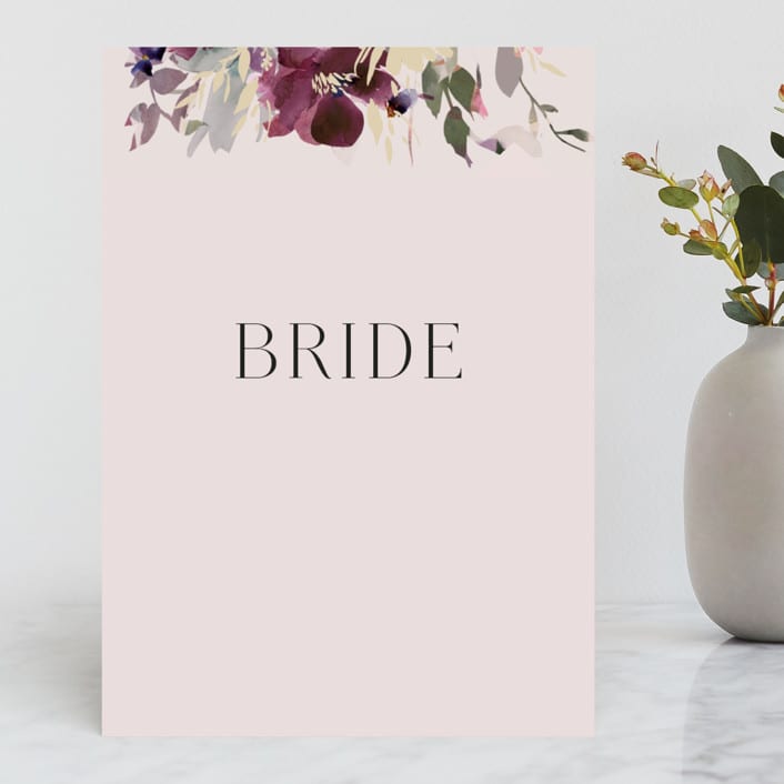 "Fleur" - Small Signs in Blush by Lori Wemple - Front