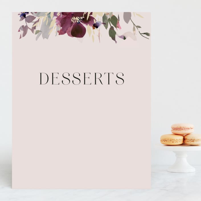"Fleur" - Small Signs in Blush by Lori Wemple - Front
