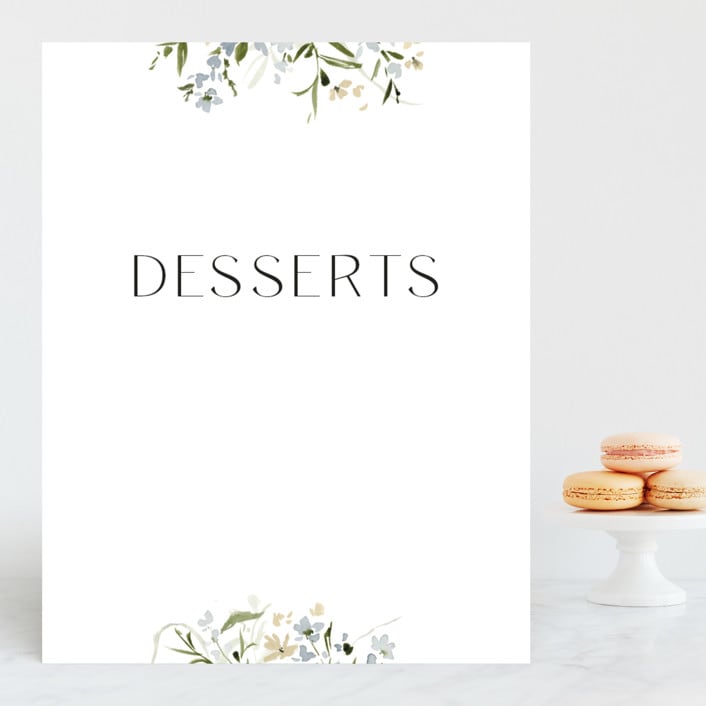 "Fleur" - Small Signs in Lily by Everett Paper Goods - Front