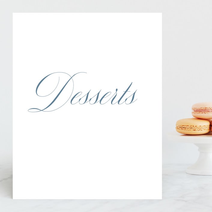 "Empire" - Small Signs in Dusty Blue by Jennifer Postorino - Front