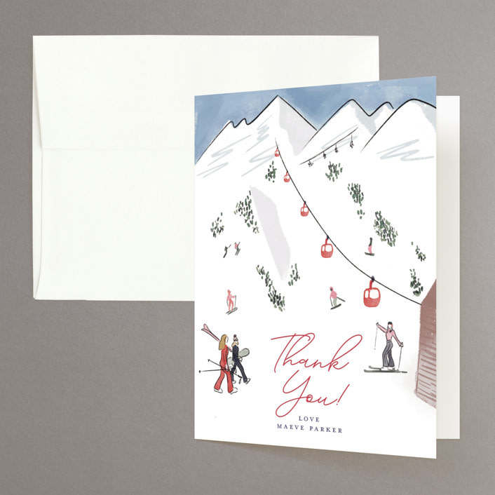 "Last Ride" - Bachelorette Party Thank You Cards in Lodge by Jenna Holcomb - Front