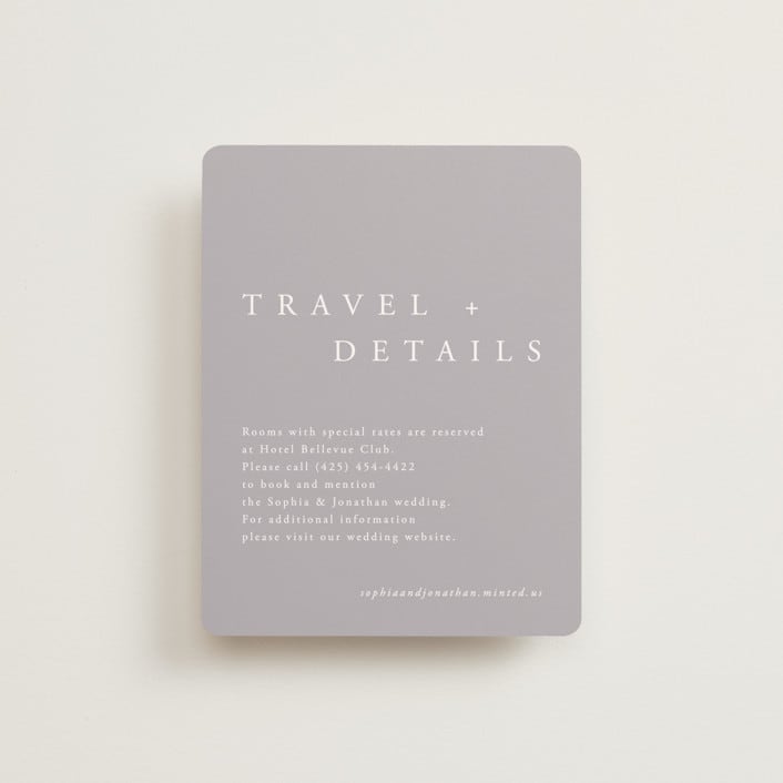 "The Minimalist" - Direction Cards in Air by lulu and isabelle - Front
