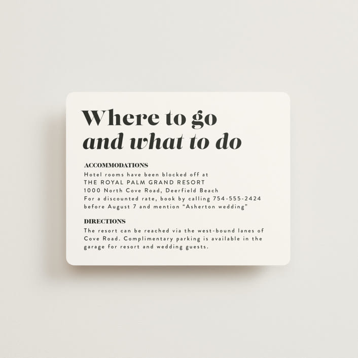 "Make it official" - Direction Cards in Panda by Lea Delaveris - Front