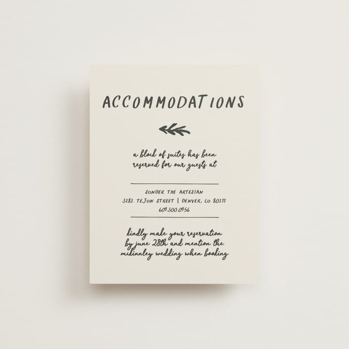 "Botanical Crest" - Direction Cards in Ink by Kelly Watkins - Front