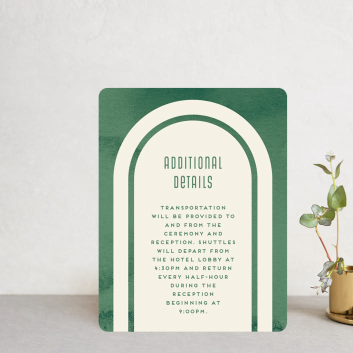 "Double Rainbow" - Direction Cards in Cactus by Pink House Press - Front