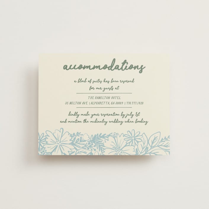 "Bloom" - Direction Cards in Waterfall by Kelly Watkins - Front