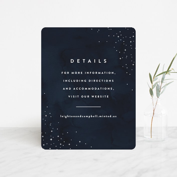 "Celestial" - Direction Cards in Night Sky by Carly Reed Walker - Front