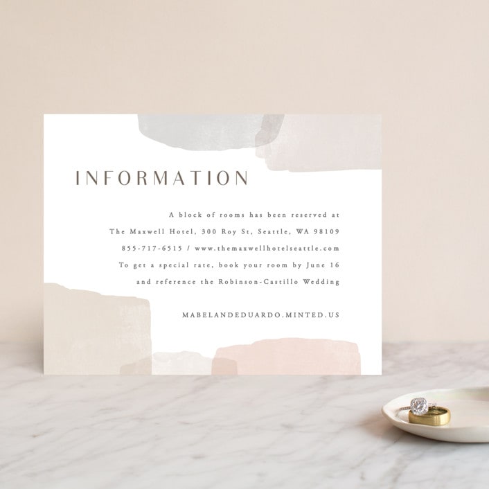 "Sculpture Garden" - Direction Cards in Desert by Hooray Creative - Front