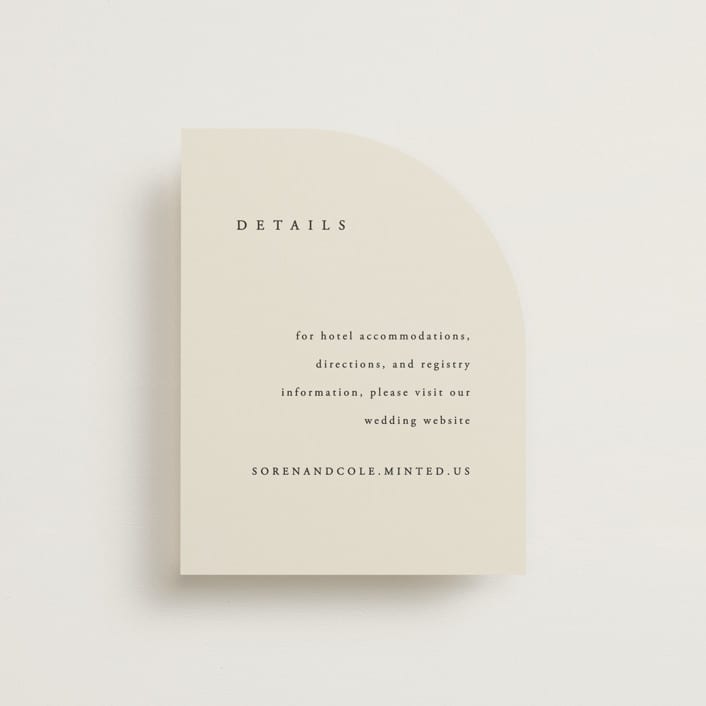 "Simply" - Direction Cards in Linen by Brianne Larsen - Front
