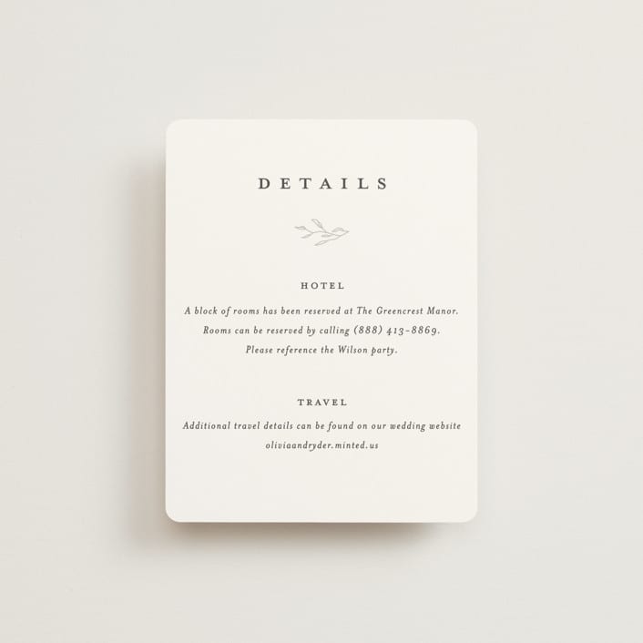 "Abundant Wreath" - Direction Cards in Fog by Pixel and Hank - Front