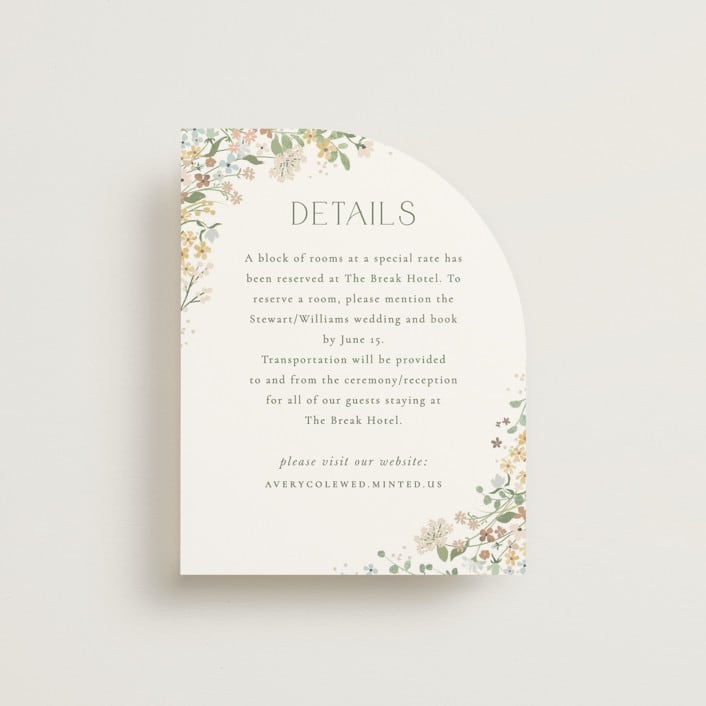 "Avery" - Direction Cards in Lemongrass by Jennifer Wick - Front
