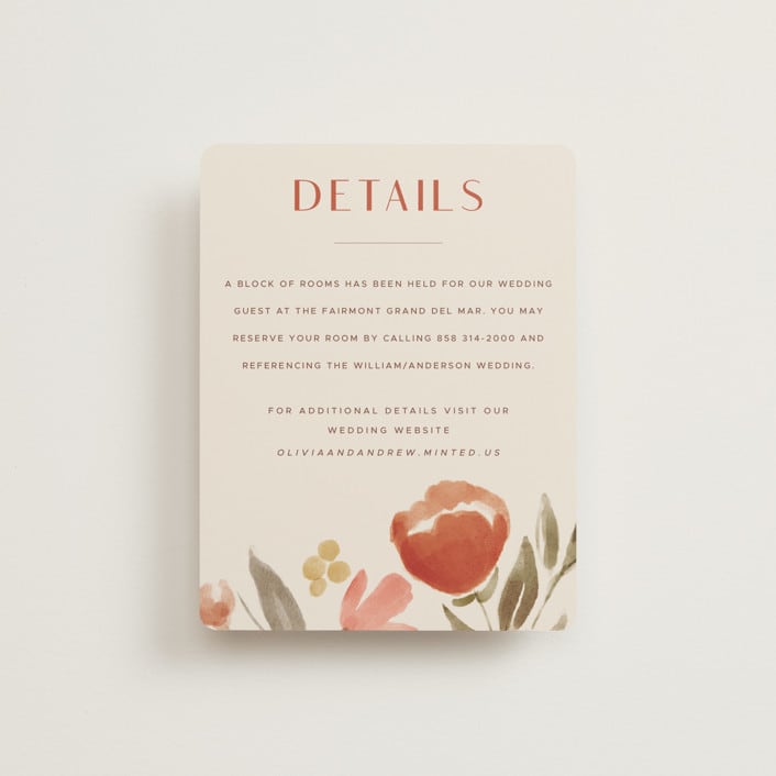 "Giardino" - Direction Cards in Saffron by Vera Lim - Front