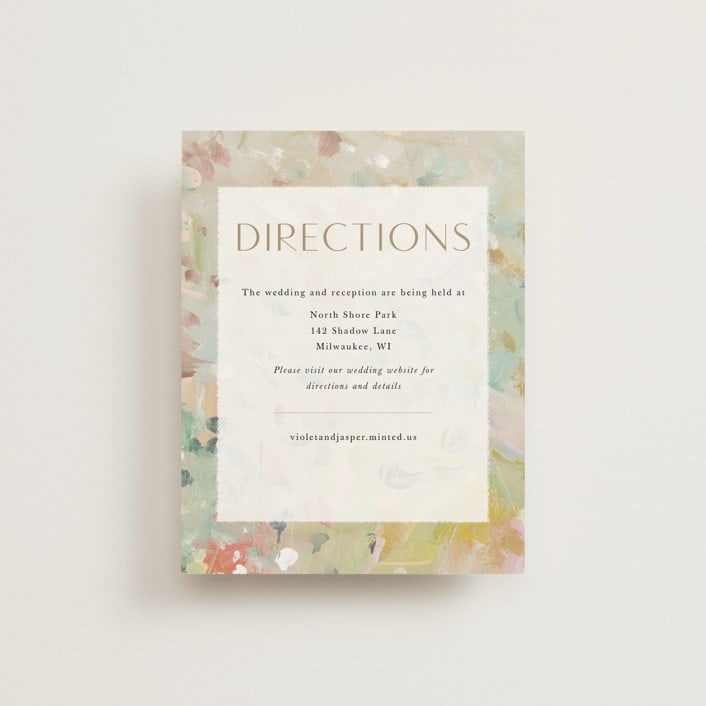 "english garden" - Direction Cards in Daffodil by Lindsay Megahed - Front