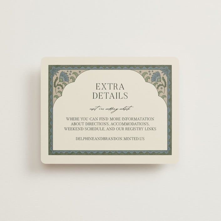 "Century" - Direction Cards in Robin's Egg by Jen Owens - Front