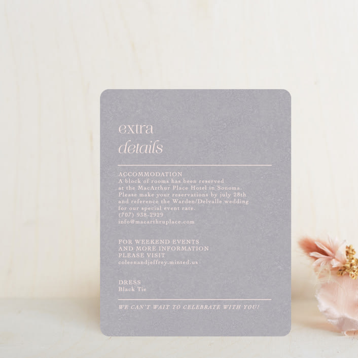 "Legacy" - Direction Cards in Pebble by Leia Matt - Front