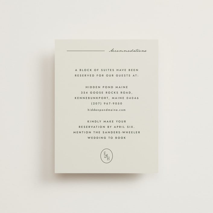 "Hayes" - Direction Cards in Forest by Blustery August - Front