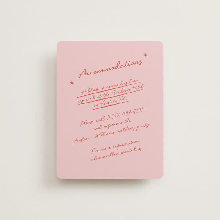 "The Bird Song" - Direction Cards in Peach by Helena Vitto - Front