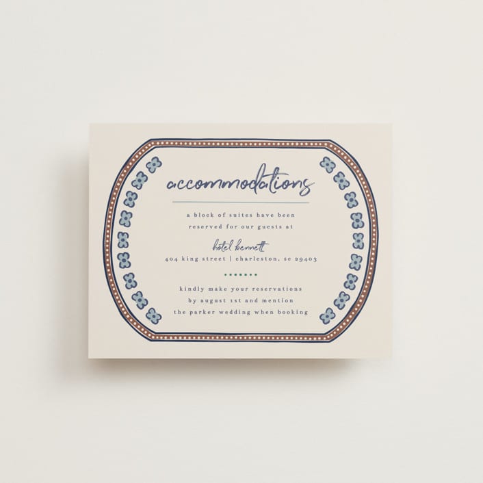 "Vase" - Direction Cards in Neptune by Kelly Watkins - Front