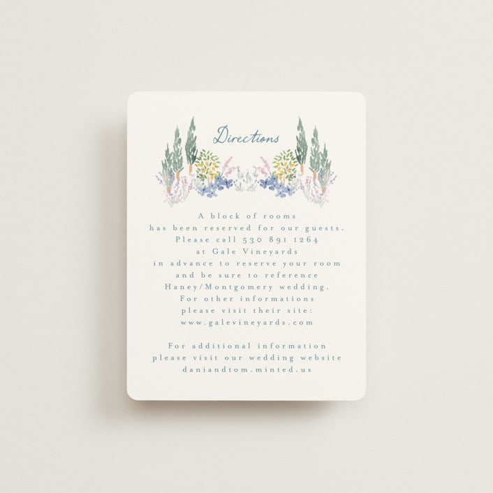 "Vineyard Love" - Direction Cards in Summer by Petra Kern - Front