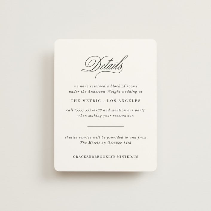 "Grand Scale" - Direction Cards in Caviar by Olivia Raufman - Front