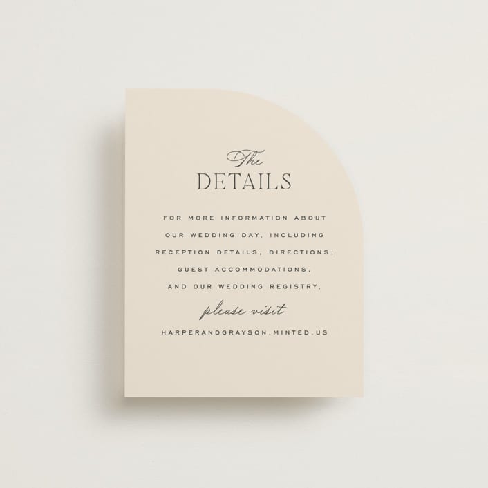 "Tendu" - Direction Cards in Creme by Carly Reed Walker - Front