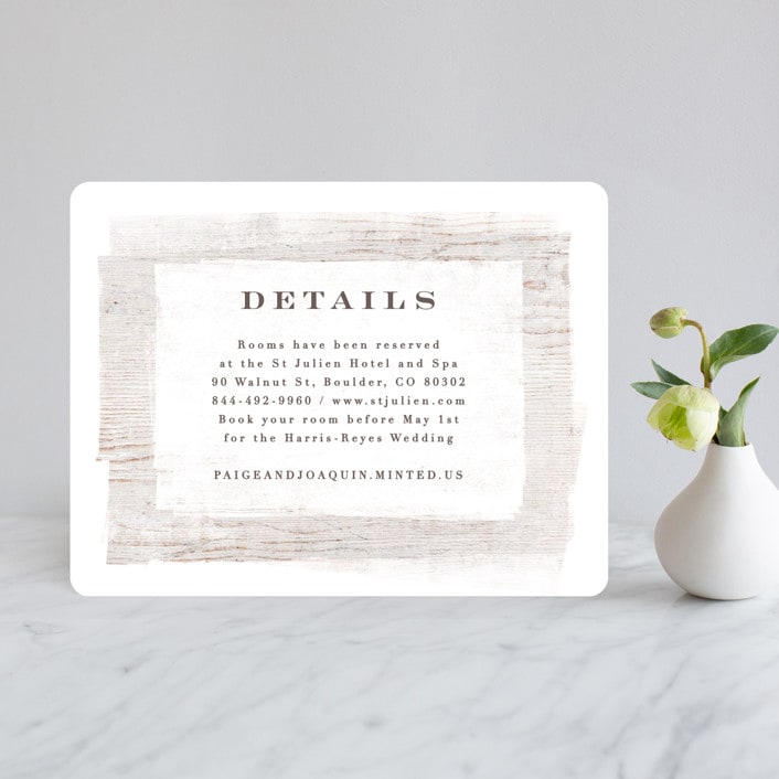 "Barnwood" - Direction Cards in Ash by Hooray Creative - Front