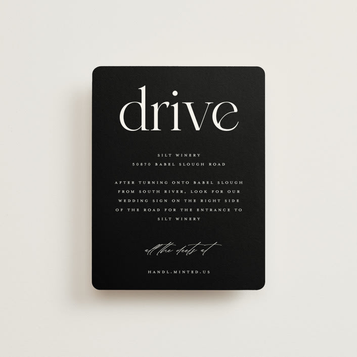 "Photographie" - Direction Cards in Noir by Christie Garcia - Front